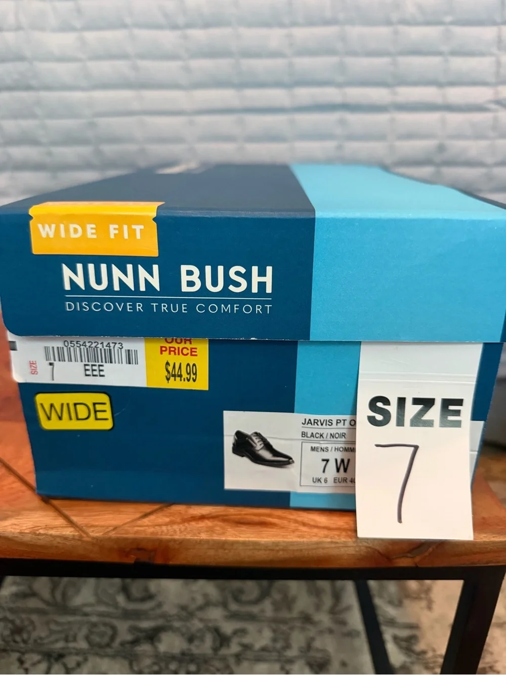 Nunn Bush Black Leather Lace-Up Oxfords